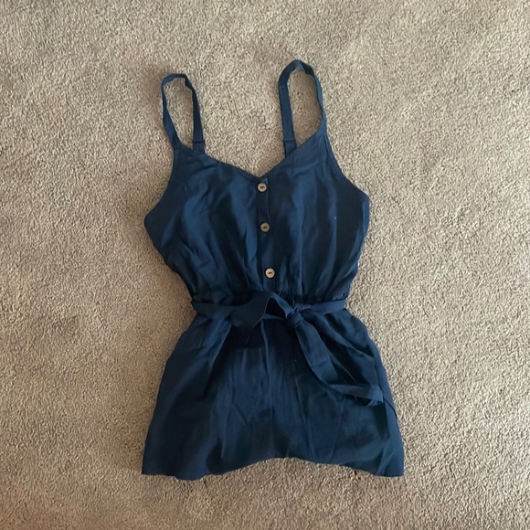 SHEIN Pants - SHEIN navy blue romper